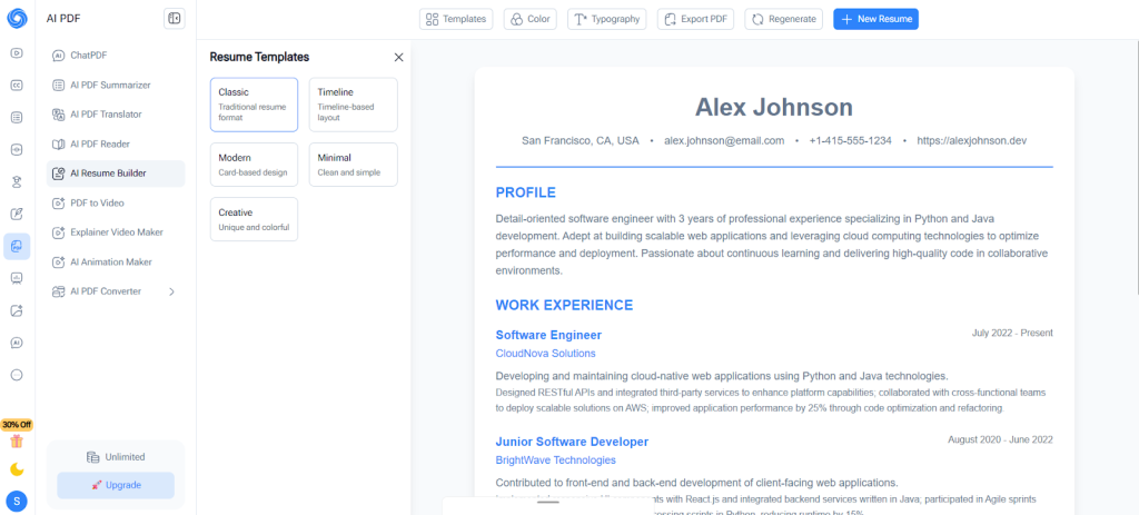 NoteGPT AI Resume Builder – Create Professional Resumes Quickly and Easily 2 image 13