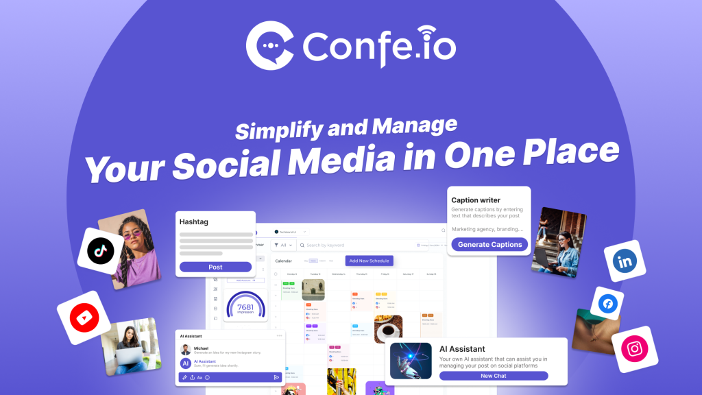 Confe.io is your one-stop solution for the social media activities of today’s brands. 1 image 14